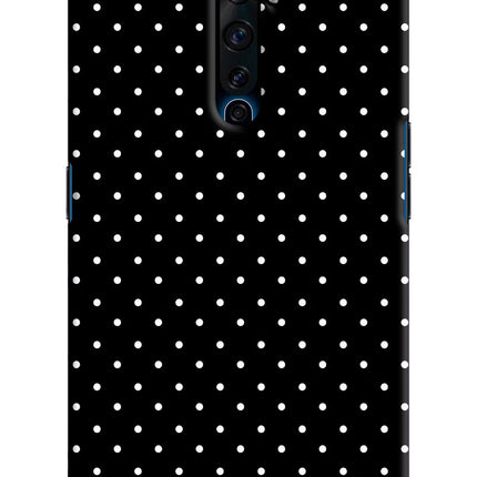 White Dots Oppo Reno2 Z Hard Case Back Cover by Casekaro