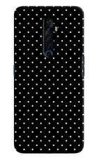 White Dots Oppo Reno2 Z Hard Case Back Cover by Casekaro