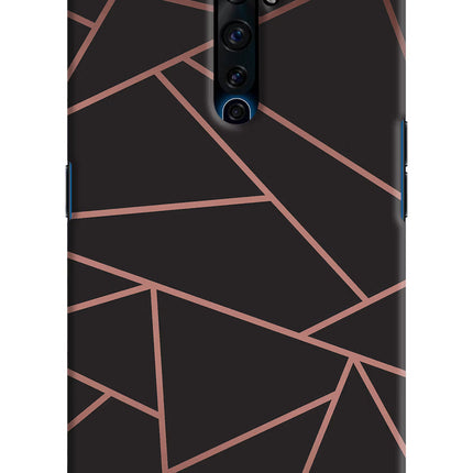 Geometric Pattern Oppo Reno2 Z Hard Case Back Cover by Casekaro