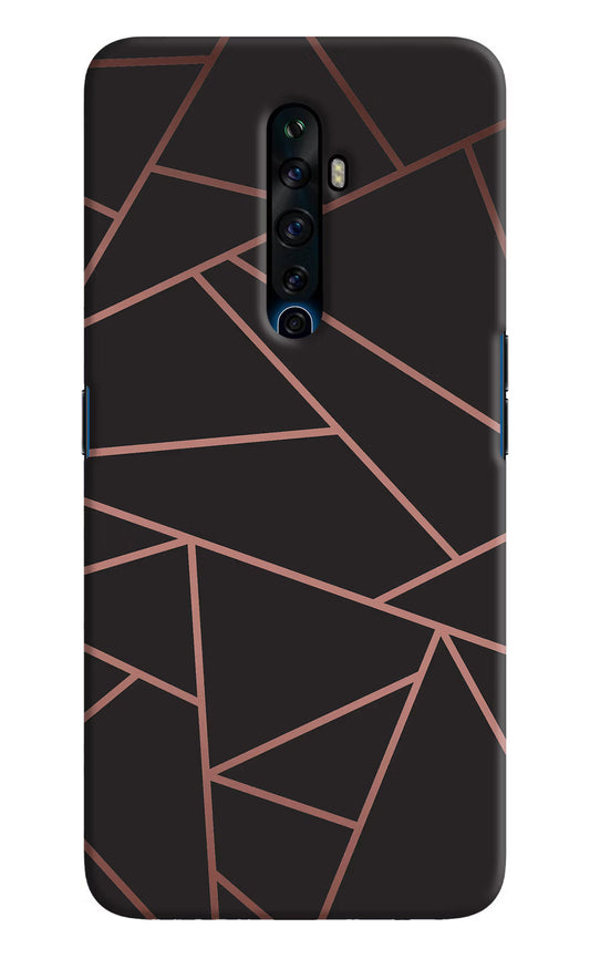 Geometric Pattern Oppo Reno2 Z Hard Case Back Cover by Casekaro