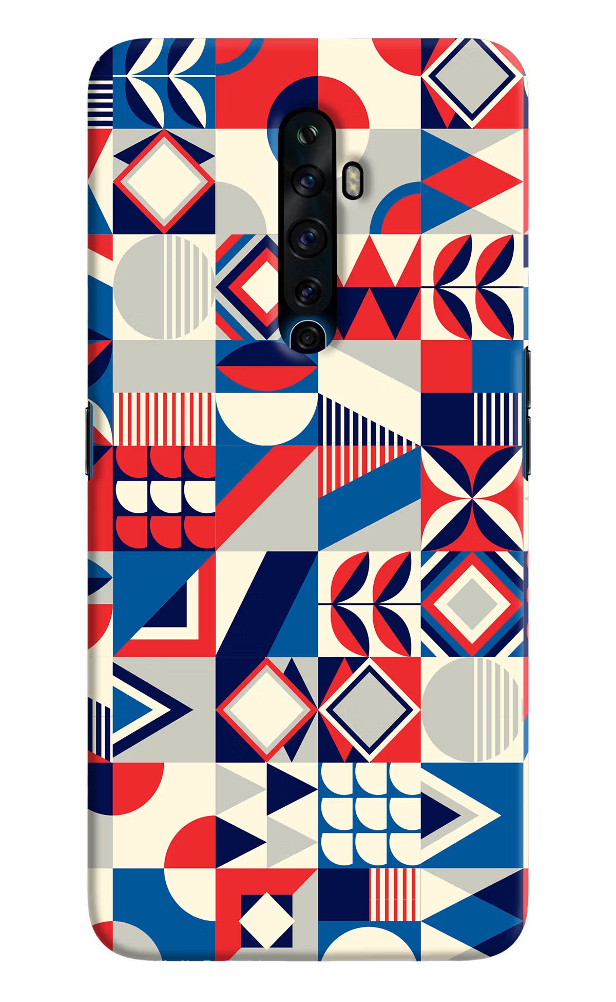 Colorful Pattern Oppo Reno2 Z Hard Case Back Cover by Casekaro