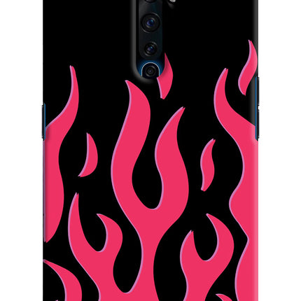 Fire Flames Oppo Reno2 Z Hard Case Back Cover by Casekaro