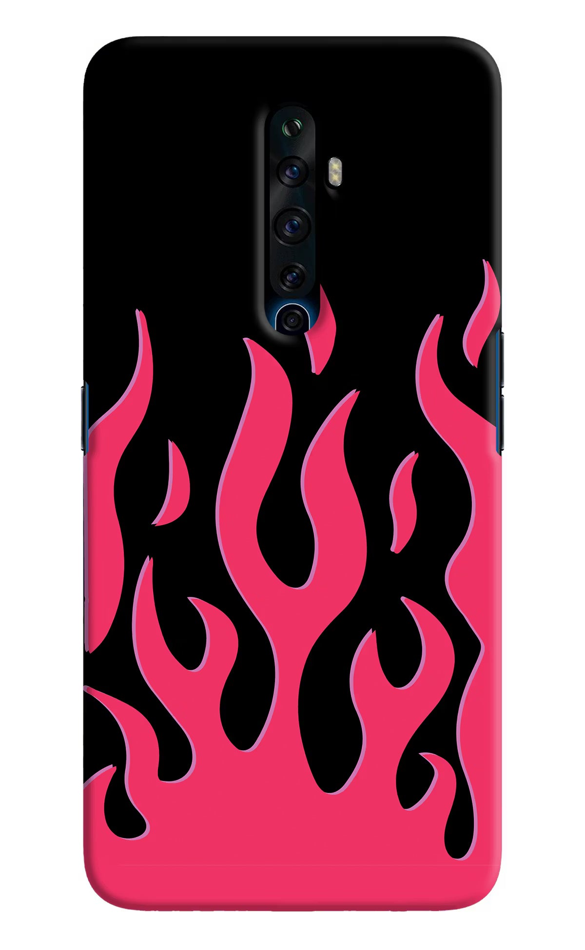 Fire Flames Oppo Reno2 Z Hard Case Back Cover by Casekaro