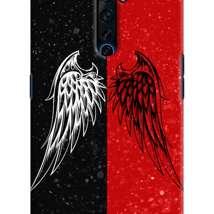 Wings Oppo Reno2 Z Hard Case Back Cover by Casekaro