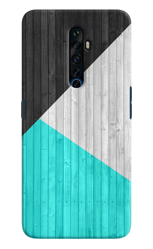 Wooden Abstract Oppo Reno2 Z Hard Case Back Cover by Casekaro