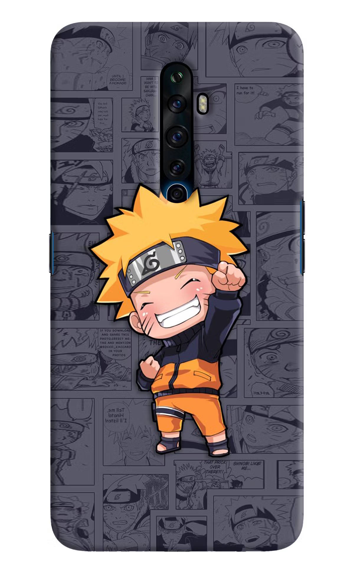 Chota Naruto Oppo Reno2 Z Hard Case Back Cover by Casekaro