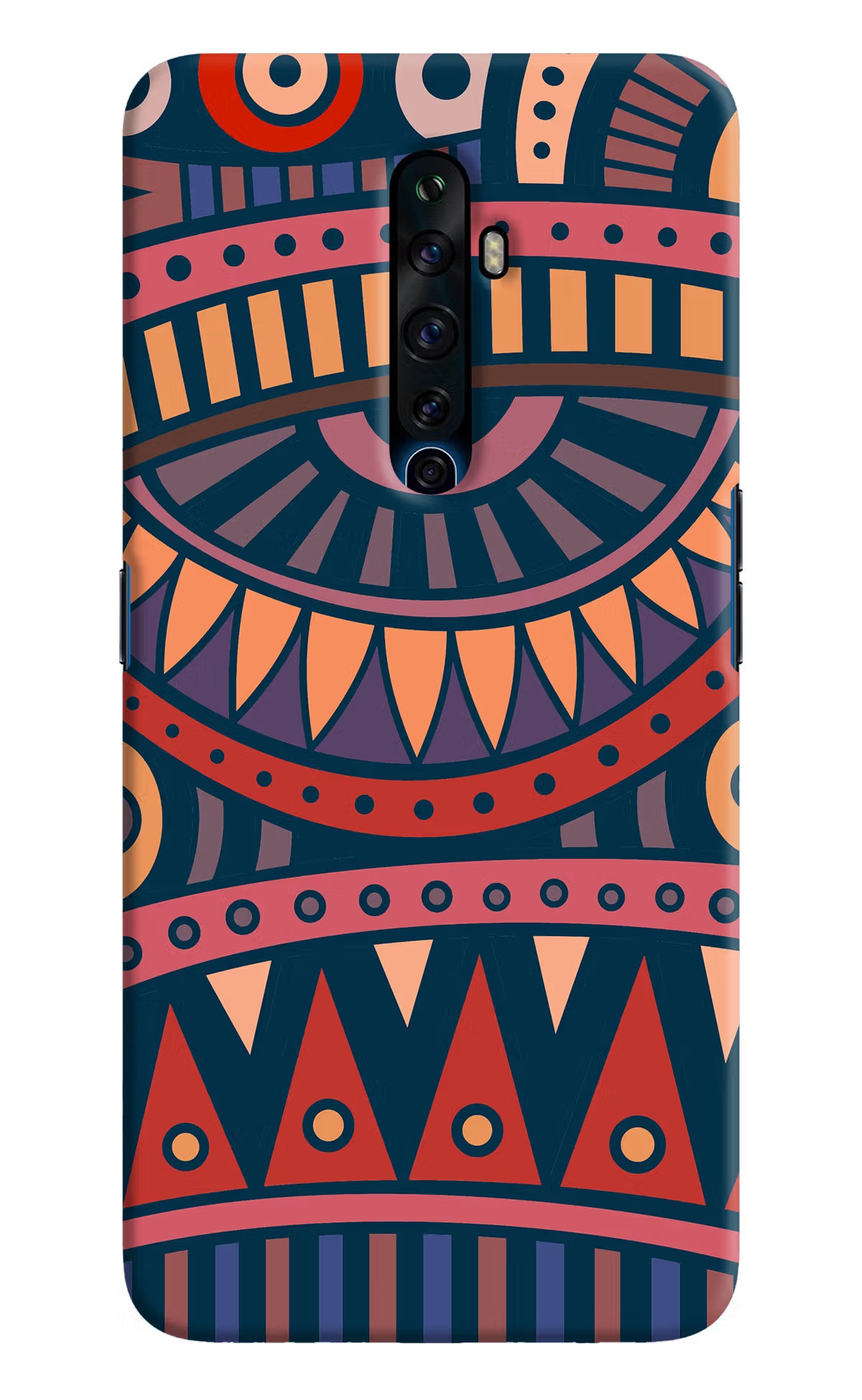 African Culture Design Oppo Reno2 Z Hard Case Back Cover by Casekaro