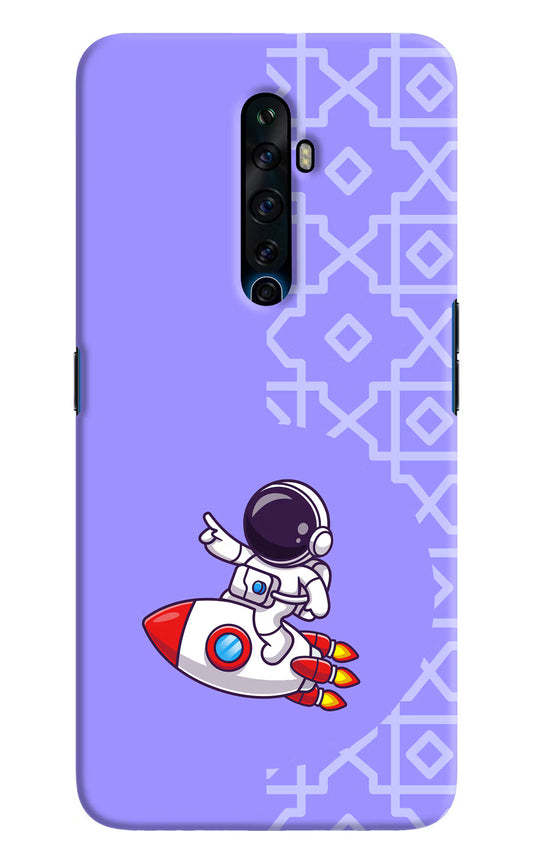 Cute Astronaut Oppo Reno2 Z Hard Case Back Cover by Casekaro