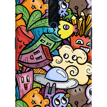 Veggie Doodle Oppo Reno2 Z Hard Case Back Cover by Casekaro