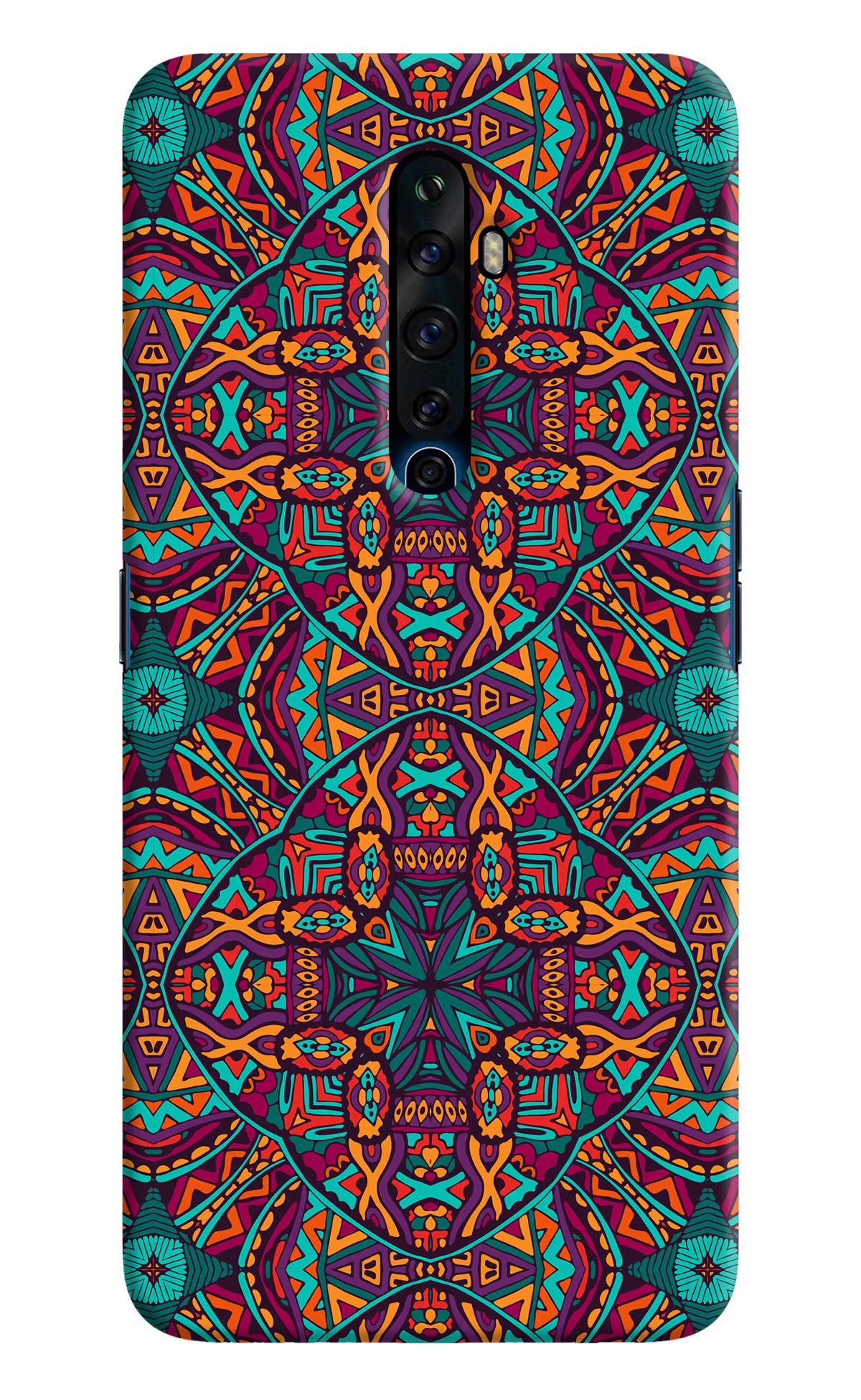 Colour Mandala Oppo Reno2 Z Hard Case Back Cover by Casekaro