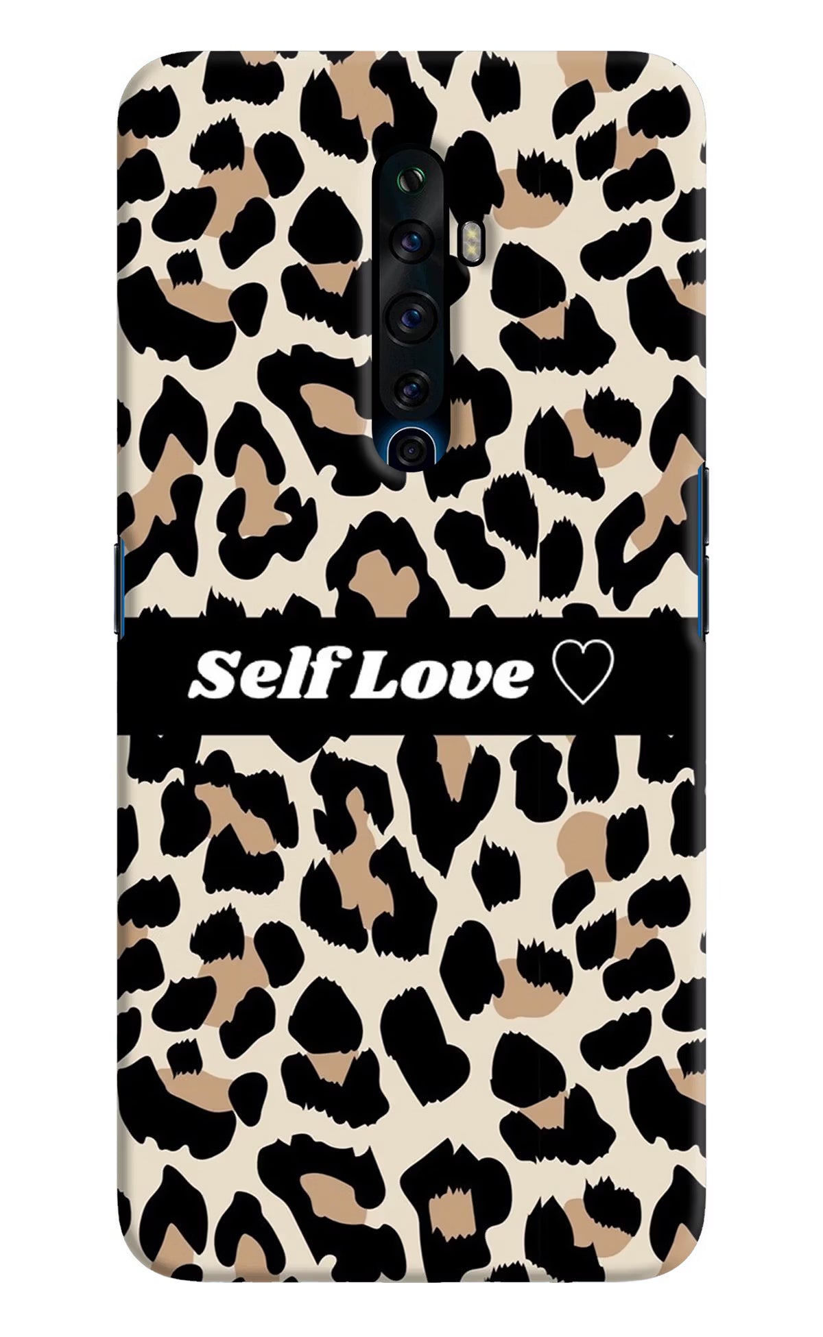 Leopard Print Self Love Oppo Reno2 Z Hard Case Back Cover by Casekaro