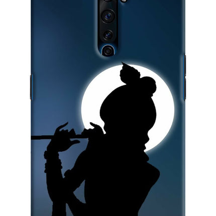 Shri Krishna Silhouette Oppo Reno2 Z Hard Case Back Cover by Casekaro