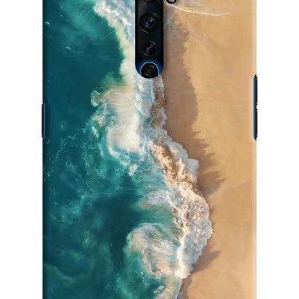 Ocean Beach Oppo Reno2 Z Hard Case Back Cover by Casekaro