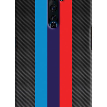 BMW Stripes Pattern Oppo Reno2 Z Hard Case Back Cover by Casekaro
