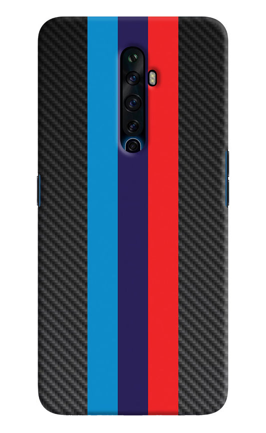 BMW Stripes Pattern Oppo Reno2 Z Hard Case Back Cover by Casekaro