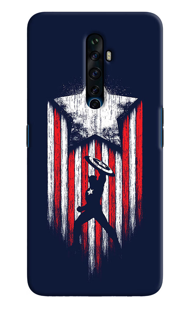 Captain America Marvel Art Oppo Reno2 Z Hard Case Back Cover by Casekaro