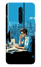 Focused Hustler (AI Generated) Oppo Reno2 Z Hard Case Back Cover by Casekaro