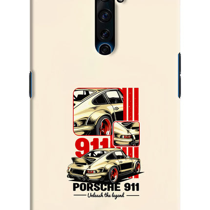Classic Porsche 911 Oppo Reno2 Z Hard Case Back Cover by Casekaro