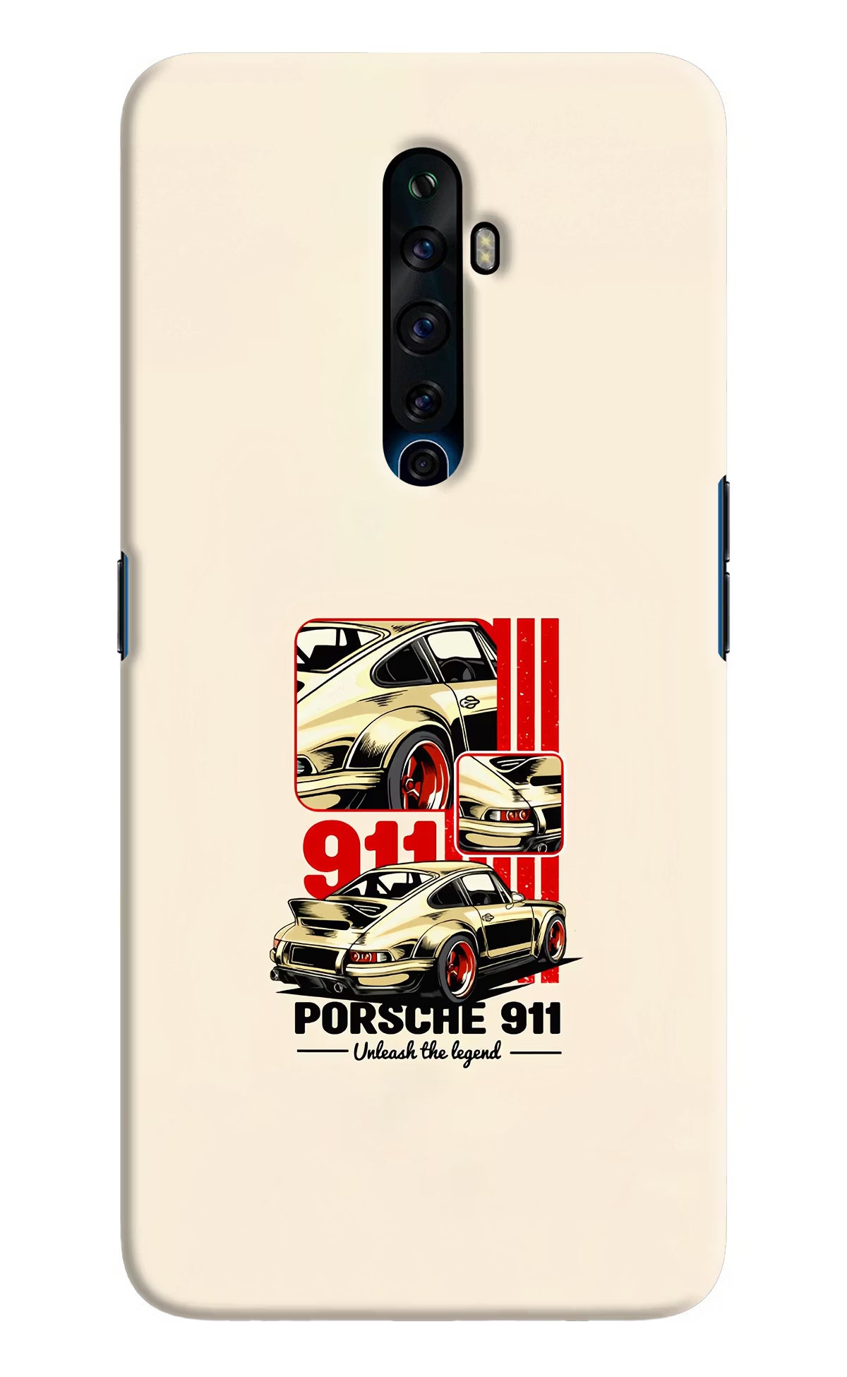 Classic Porsche 911 Oppo Reno2 Z Hard Case Back Cover by Casekaro