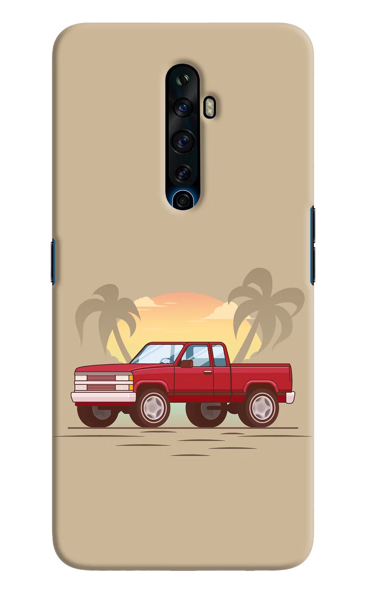 Desert Classic Drive Oppo Reno2 Z Hard Case Back Cover by Casekaro