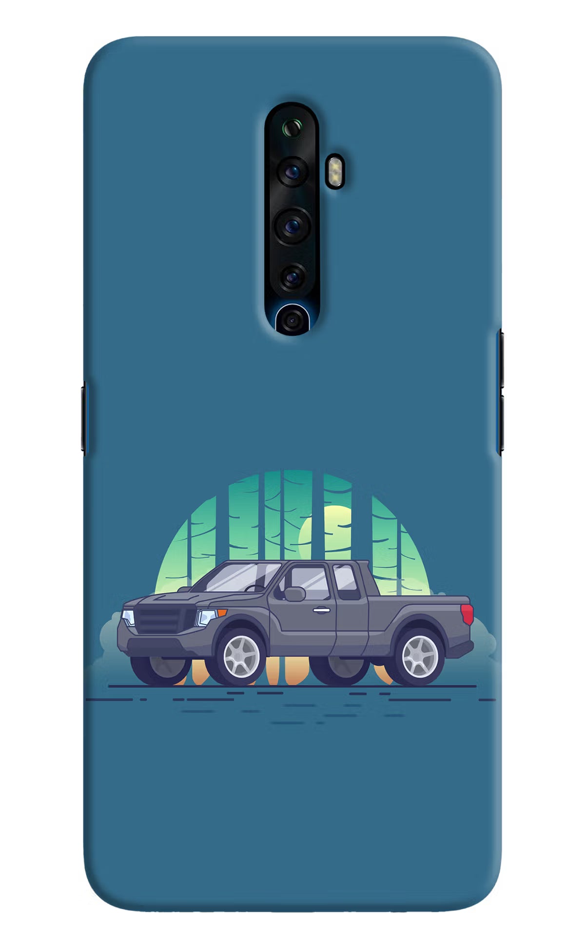 Retro Garage Vibe Oppo Reno2 Z Hard Case Back Cover by Casekaro