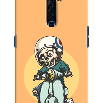 Undead Biker Oppo Reno2 Z Hard Case Back Cover by Casekaro