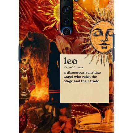 Leo Zodiac Oppo Reno2 Z Hard Case Back Cover by Casekaro