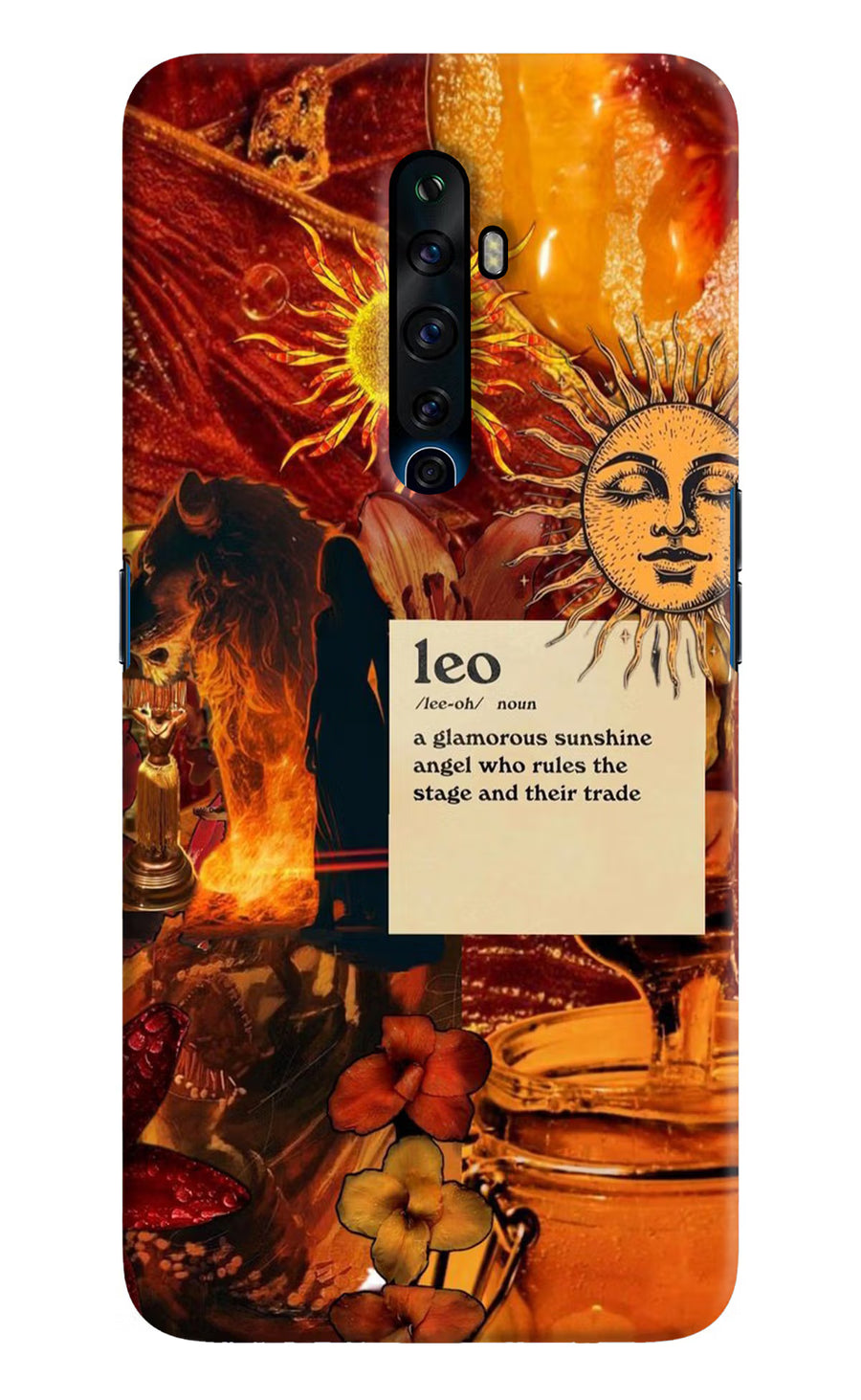 Leo Zodiac Oppo Reno2 Z Back Cover, Hard case