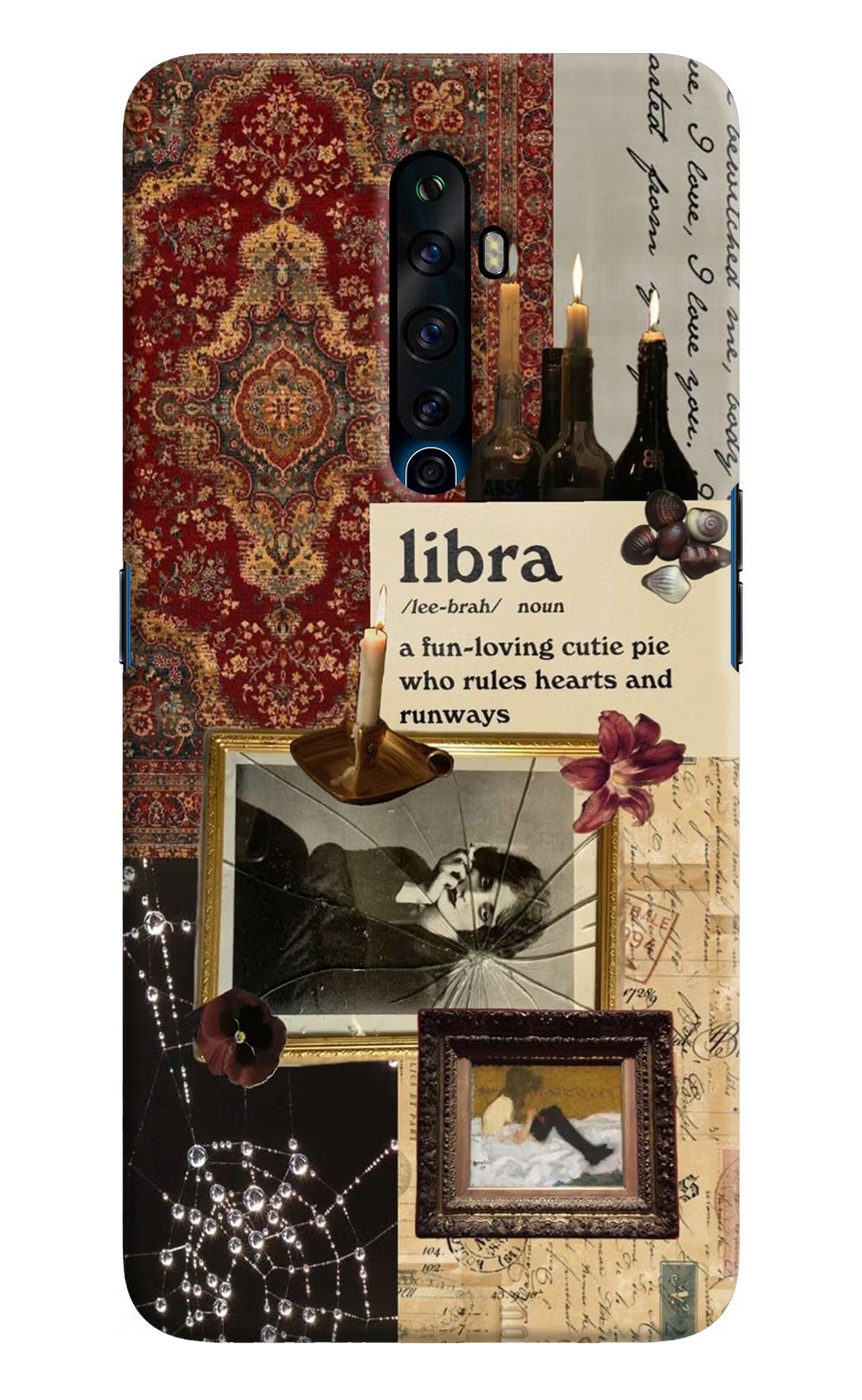 Libra Zodiac Oppo Reno2 Z Hard Case Back Cover by Casekaro