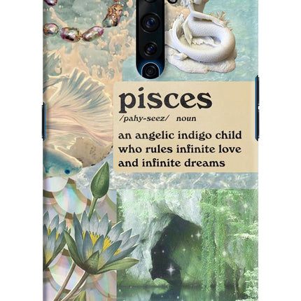 Pisces Zodiac Oppo Reno2 Z Hard Case Back Cover by Casekaro