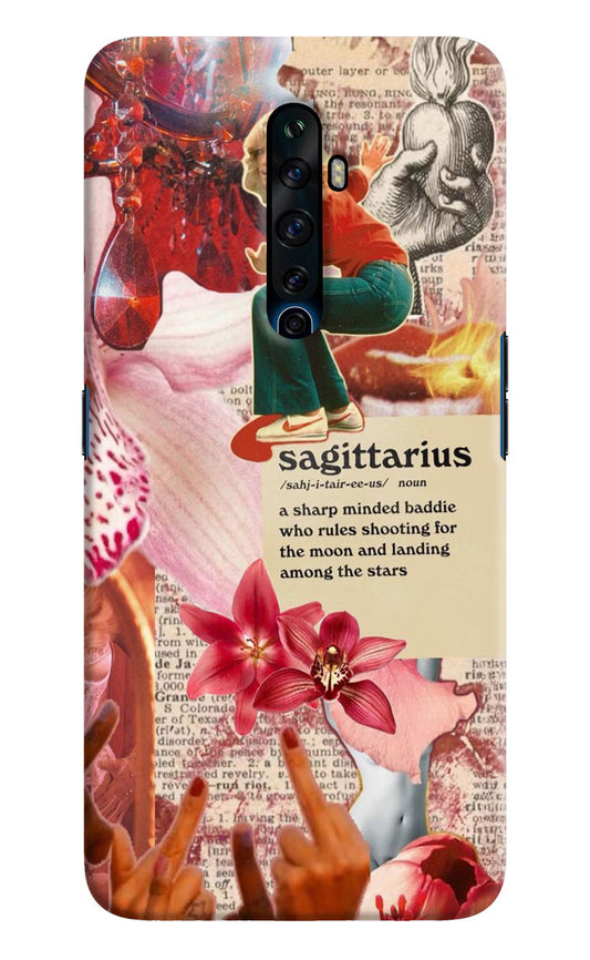 Sagittarius Zodiac Oppo Reno2 Z Hard Case Back Cover by Casekaro
