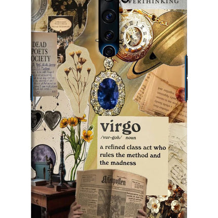 Virgo Zodiac Oppo Reno2 Z Hard Case Back Cover by Casekaro
