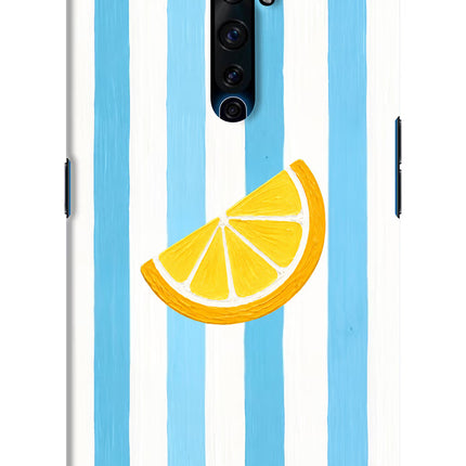 Summer Lemon Oppo Reno2 Z Hard Case Back Cover by Casekaro