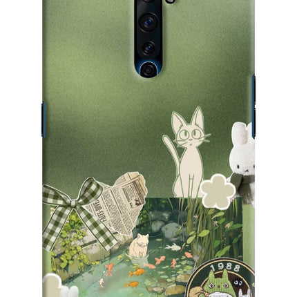 Aesthetic anime Oppo Reno2 Z Hard Case Back Cover by Casekaro