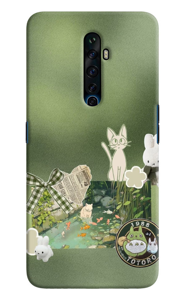 Aesthetic anime Oppo Reno2 Z Hard Case Back Cover by Casekaro