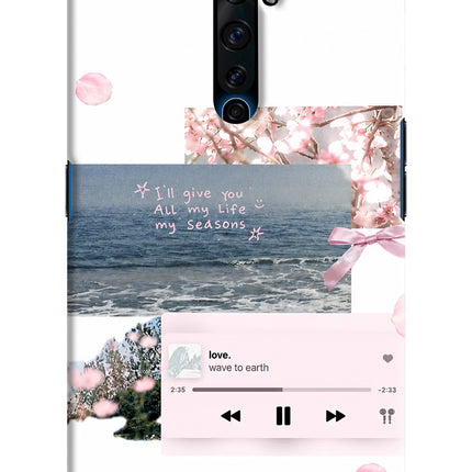 Wave to earth Oppo Reno2 Z Hard Case Back Cover by Casekaro
