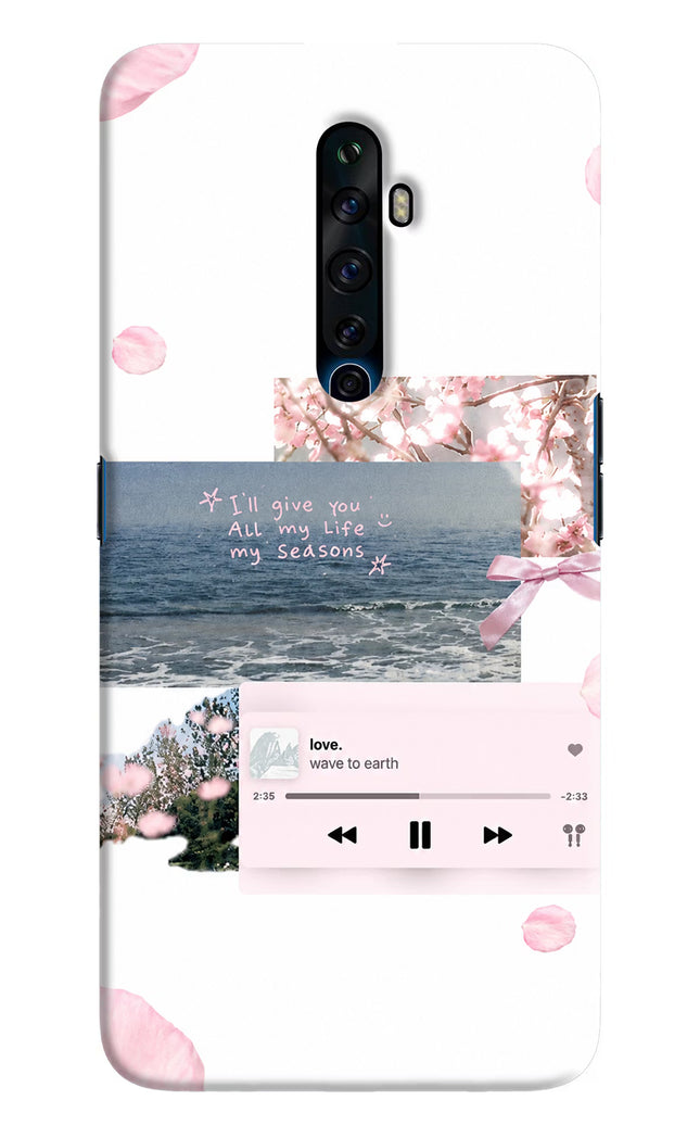 Wave to earth Oppo Reno2 Z Hard Case Back Cover by Casekaro