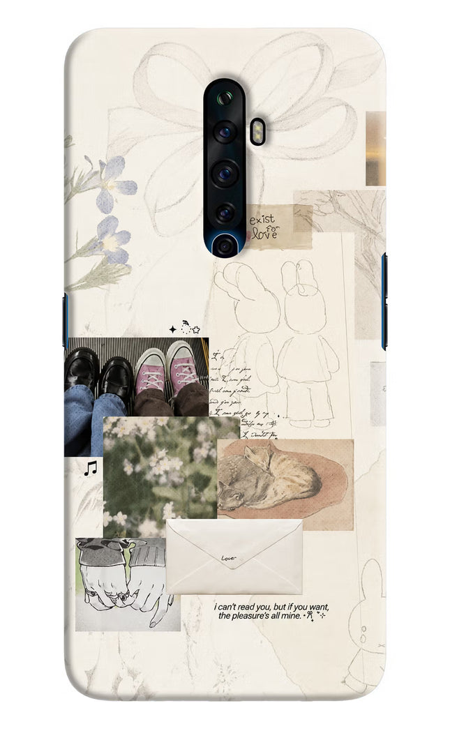 Soft Aesthetic Oppo Reno2 Z Hard Case Back Cover by Casekaro