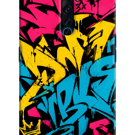 Graffiti Vibe Oppo Reno2 Z Hard Case Back Cover by Casekaro