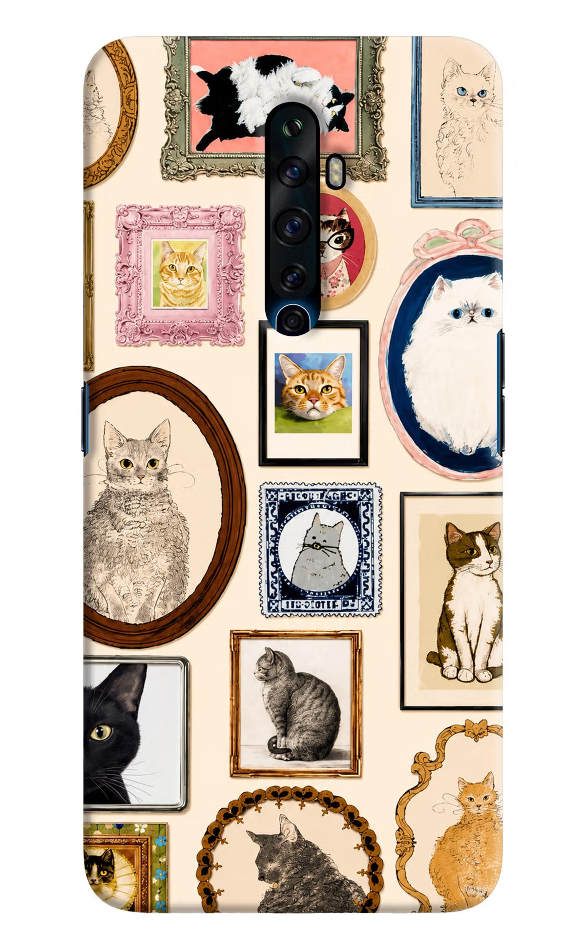 Mirror Cats Oppo Reno2 Z Back Cover