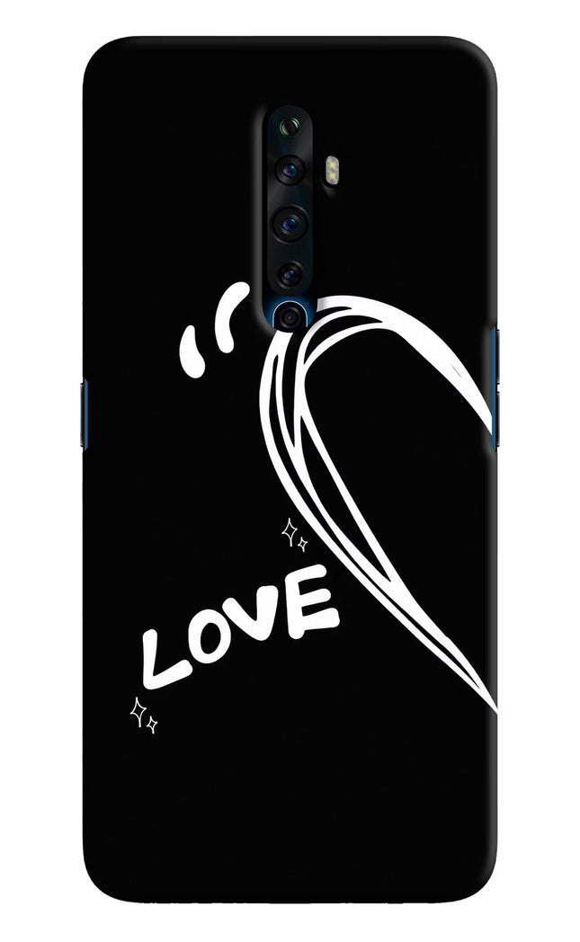 Love Line Oppo Reno2 Z Hard Case Back Cover by Casekaro