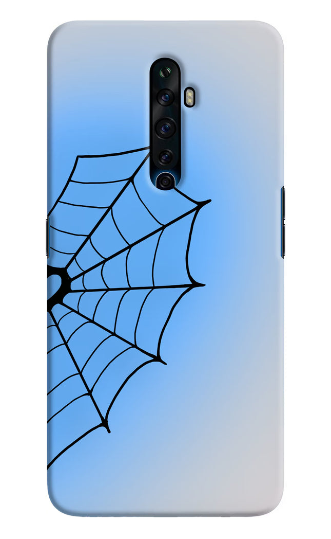 Blue Web Oppo Reno2 Z Hard Case Back Cover by Casekaro