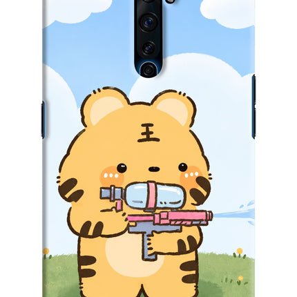 Tiger Treat Oppo Reno2 Z Hard Case Back Cover by Casekaro