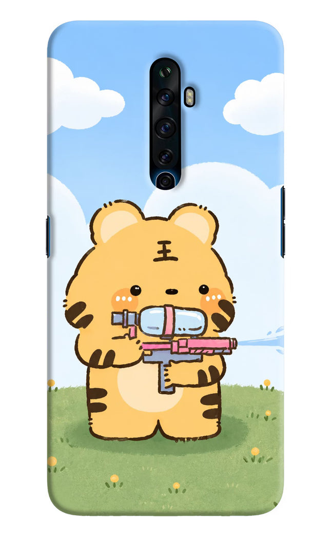 Tiger Treat Oppo Reno2 Z Hard Case Back Cover by Casekaro