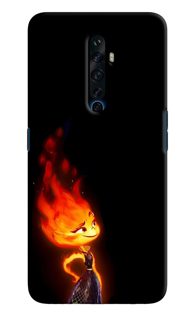 Ember Flame Oppo Reno2 Z Hard Case Back Cover by Casekaro