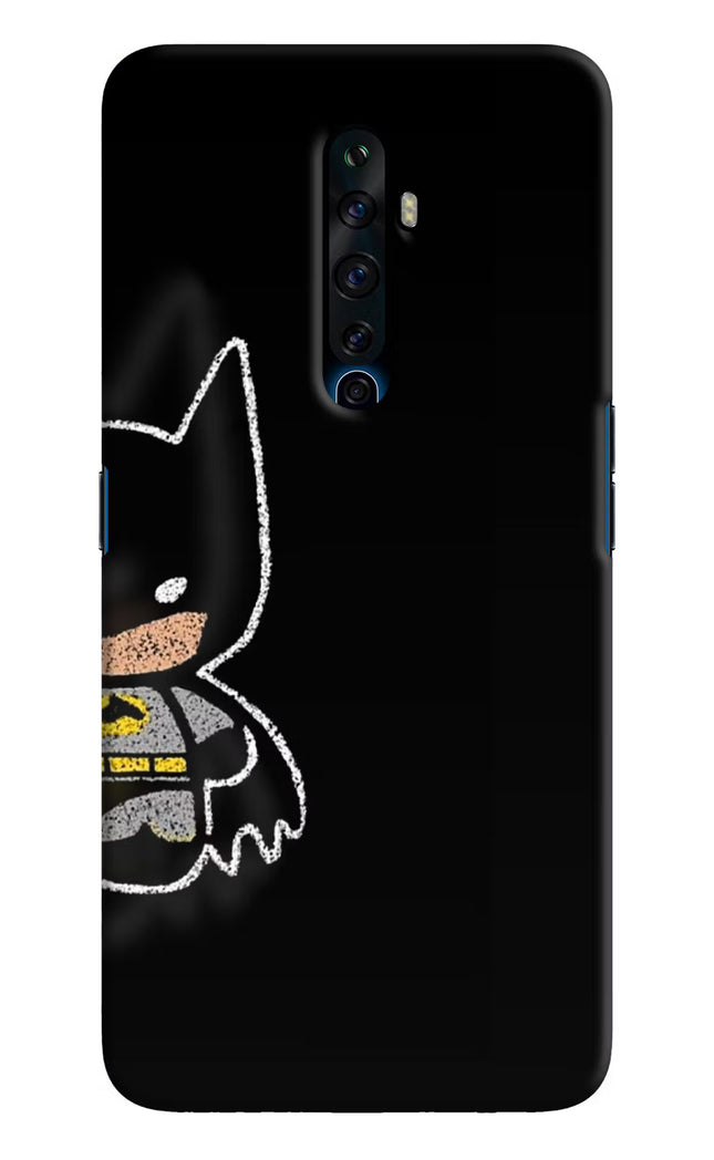 Bat Kitty Oppo Reno2 Z Hard Case Back Cover by Casekaro