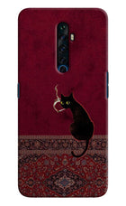 Midnight Cat Oppo Reno2 Z Hard Case Back Cover by Casekaro