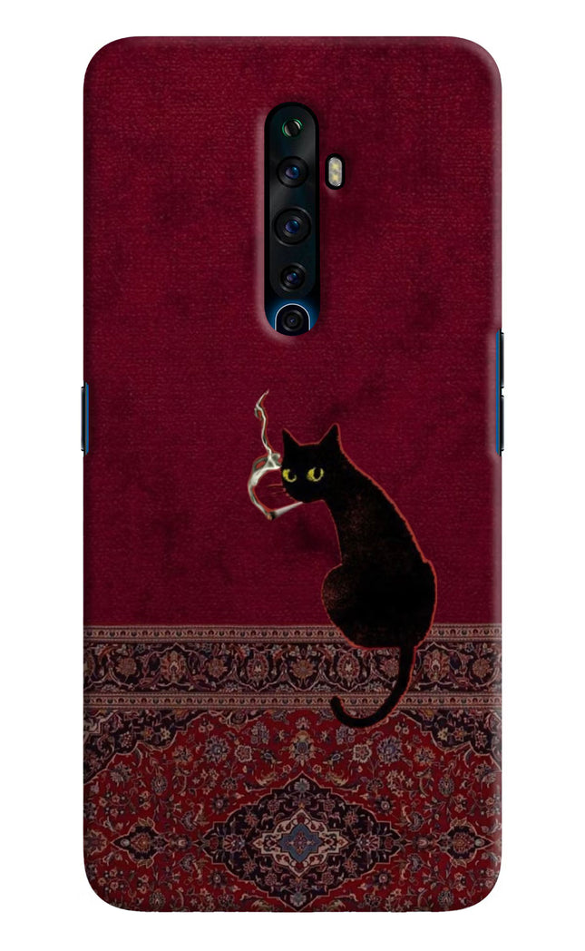 Midnight Cat Oppo Reno2 Z Hard Case Back Cover by Casekaro