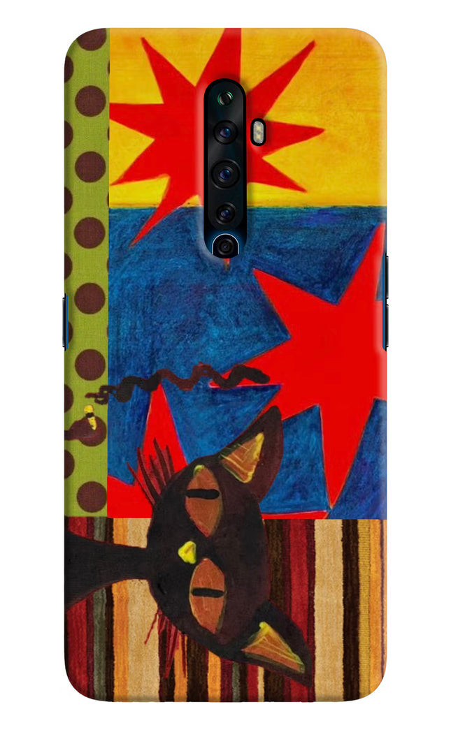 Pop Cat Oppo Reno2 Z Hard Case Back Cover by Casekaro