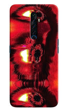 Fire Eye Oppo Reno2 Z Hard Case Back Cover by Casekaro